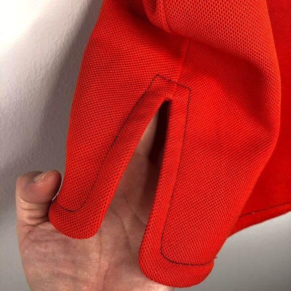 Orange Button Down Blouse L EUC Vintage - Picture 5 of 6